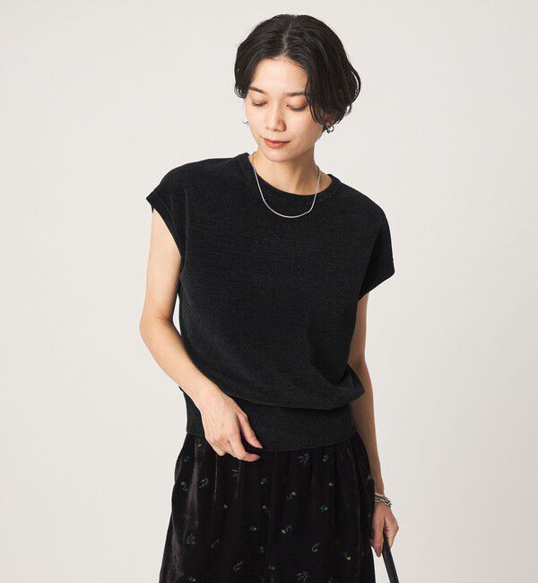 UNITED ARROWS green label relaxing「モール フレンチスリーブ プルオーバー ニット ウォッシャブル」|ニット・セーター|