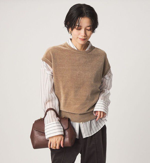 UNITED ARROWS green label relaxing「モール フレンチスリーブ プルオーバー ニット ウォッシャブル」|ニット・セーター|MOCA