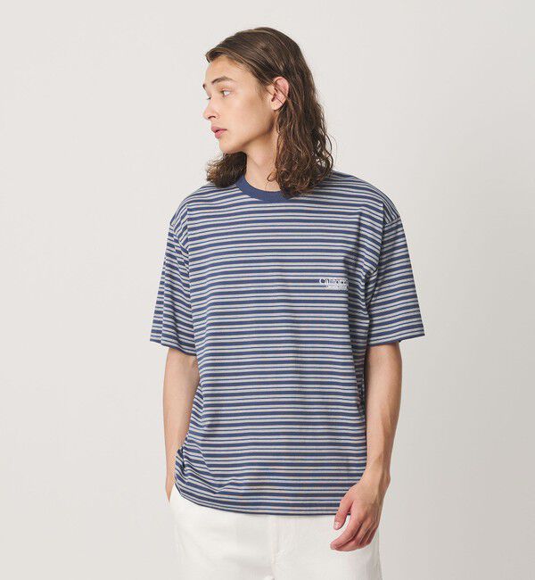 California General Store「＜CGS.＞オーガニック コットン ボーダー Tシャツ」|Tシャツ・カットソー|NAVY