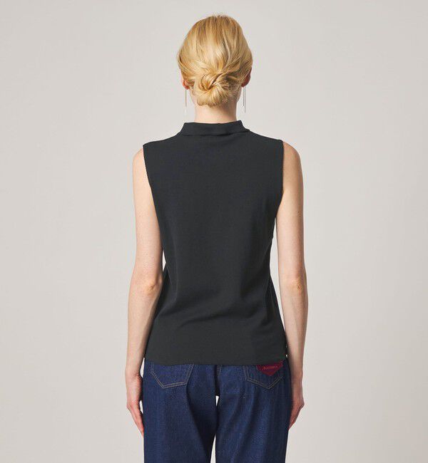 STEVEN ALAN「＜Steven Alan＞コットン ポロカラー ノースリーブ トップス」|Tシャツ・カットソー|