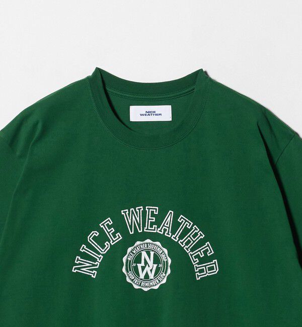 NICE WEATHER「＜NICE WEATHER＞ロゴプリント Tシャツ」|Tシャツ・カットソー|