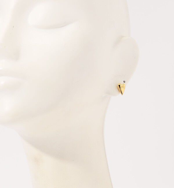 TOMORROWLAND GOODS「avgvst Yes-no Heart Studs ゴールドピアス」|ピアス|