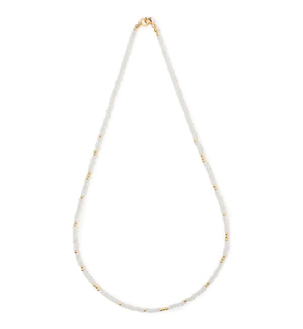 TOMORROWLAND GOODS「MARIHA ムーンストーン&times;ビーズ ランダム ネックレス」|ネックレス|92 ゴールド系