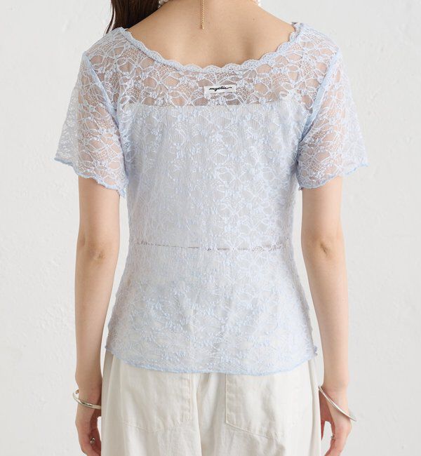  「レースメローフレンチT」|Tシャツ・カットソー|