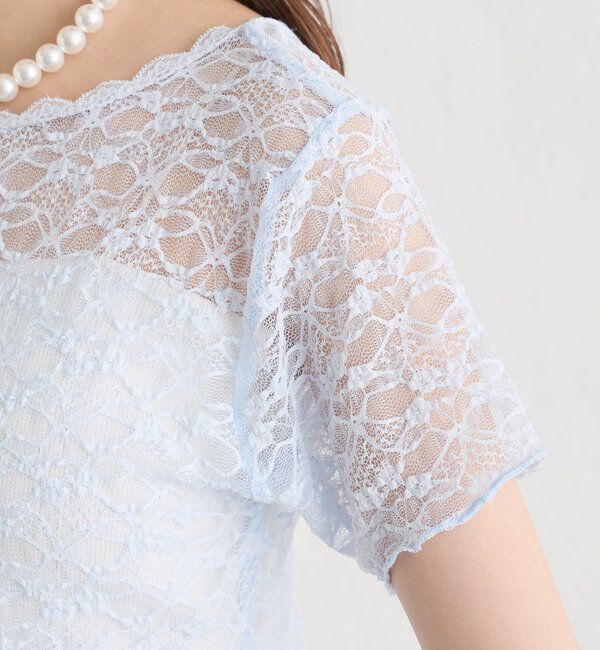  「レースメローフレンチT」|Tシャツ・カットソー|