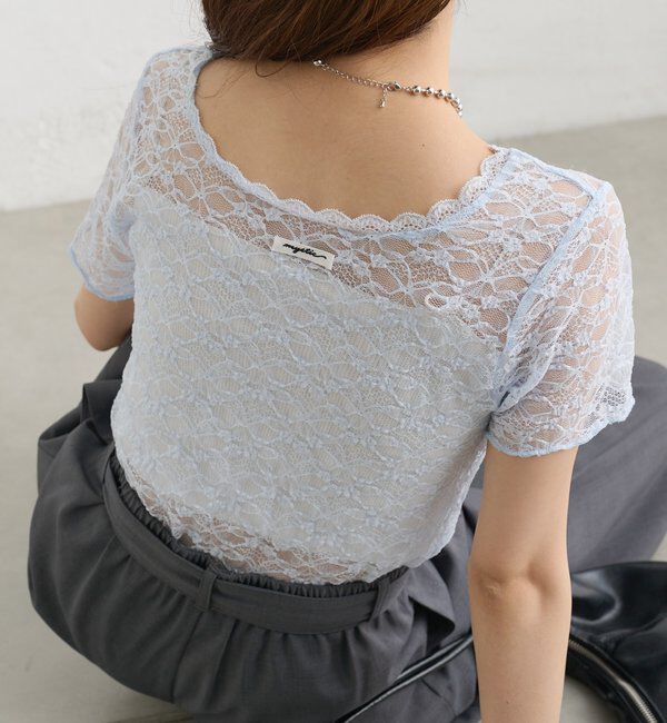  「レースメローフレンチT」|Tシャツ・カットソー|