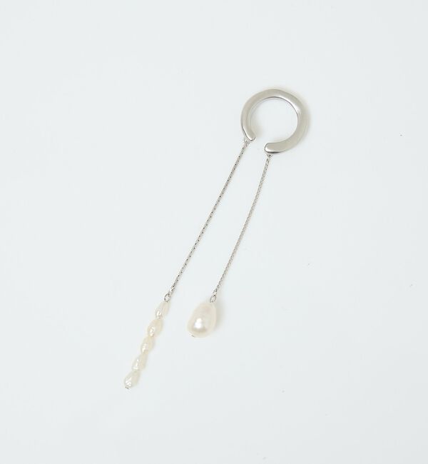 collex「【Ljud/ユード】ロングドロップパールイヤーカフ」|イヤリング|