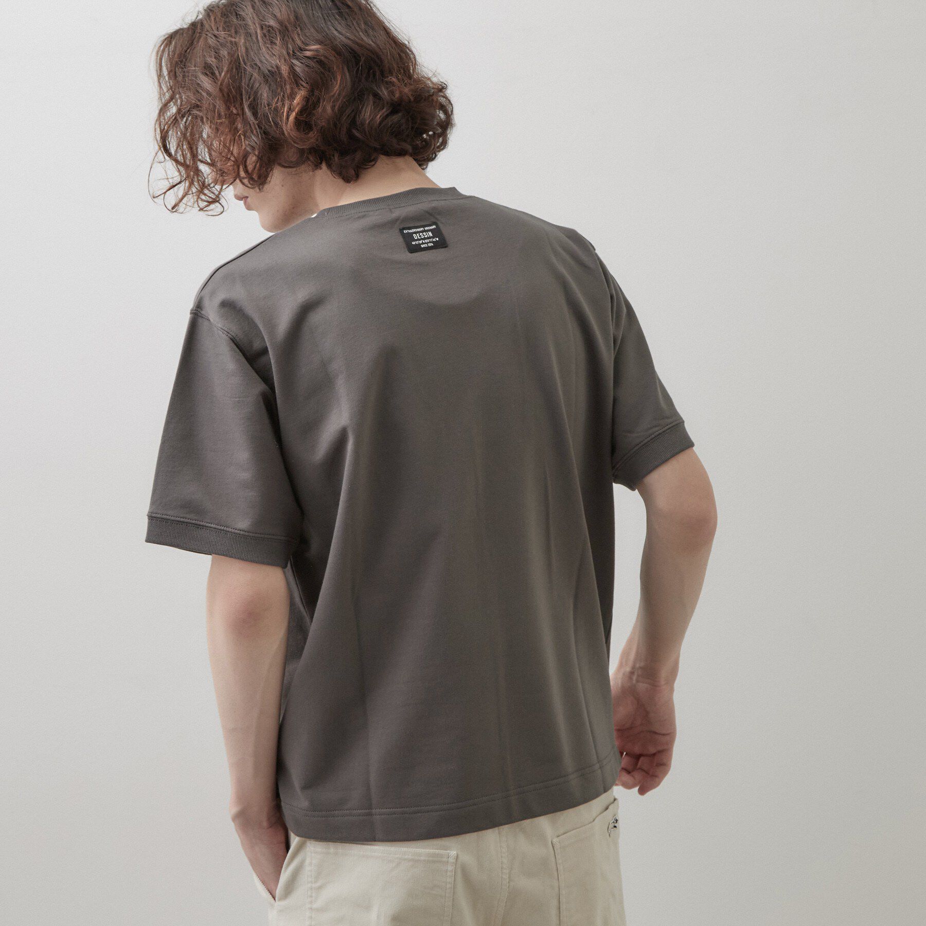 Dessin「ロゴ刺繍ミニ裏毛Tシャツ」|Tシャツ・カットソー|