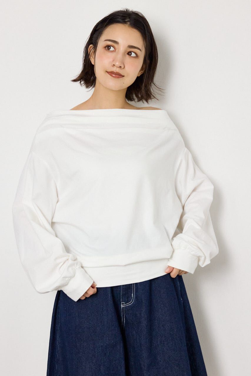 RODEO CROWNS「タックデザインオフショルL/Sトップス」|Tシャツ・カットソー|
