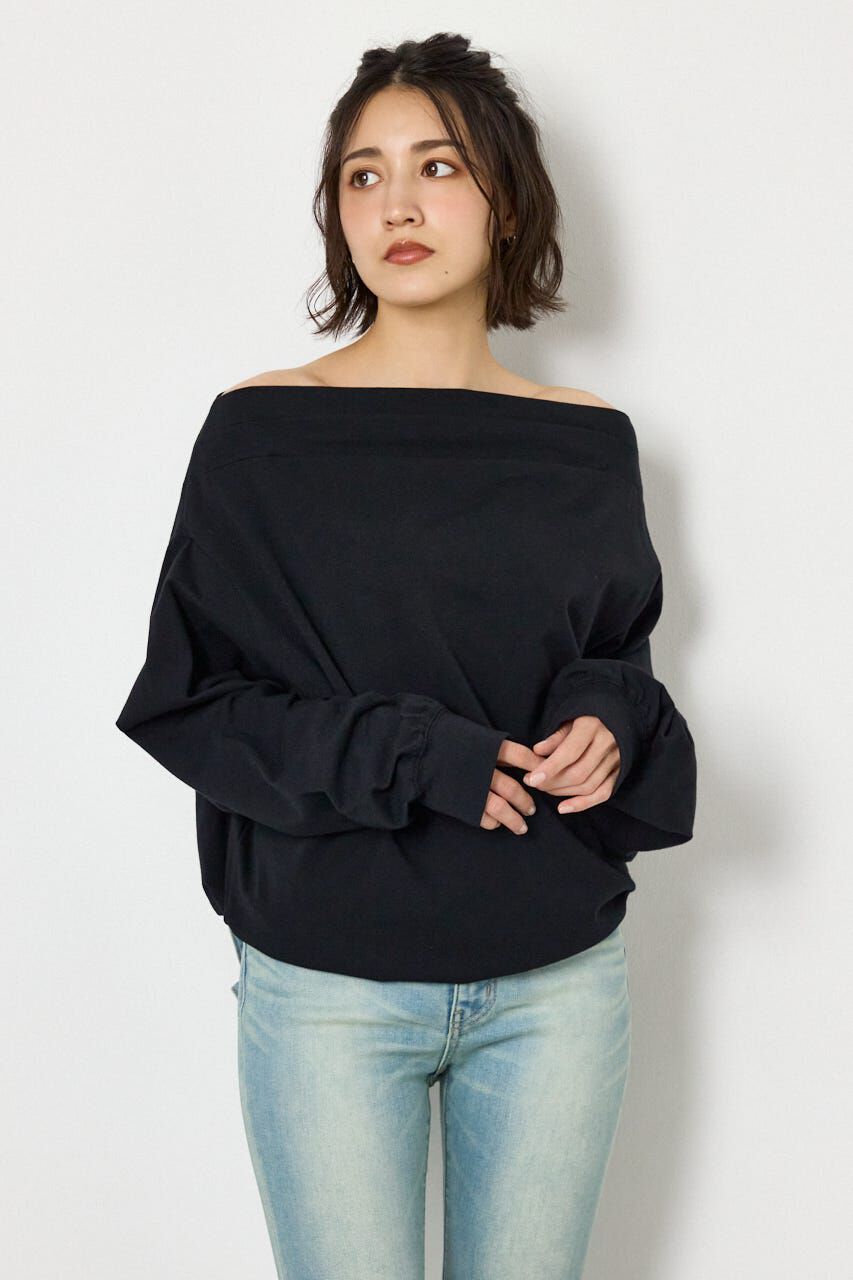 RODEO CROWNS「タックデザインオフショルL/Sトップス」|Tシャツ・カットソー|