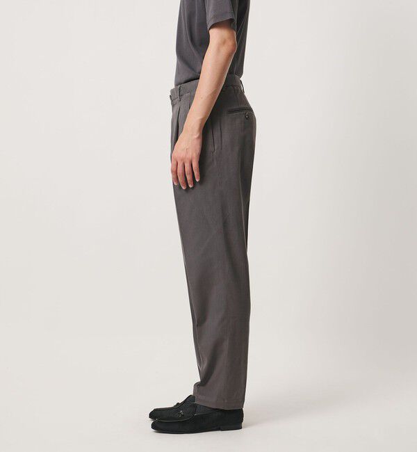 UNITED ARROWS「ツイル 2プリーツ キャロット パンツ」|チノ|