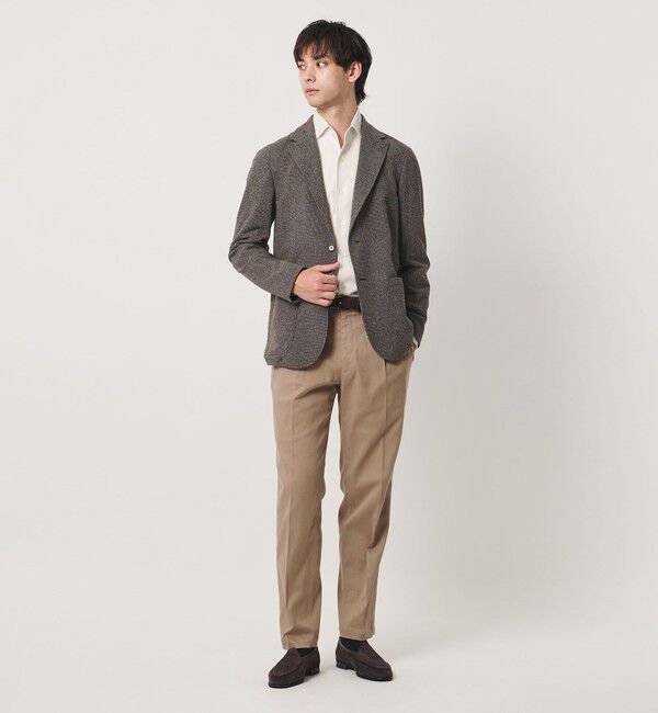 UNITED ARROWS「ツイル 2プリーツ キャロット パンツ」|チノ|