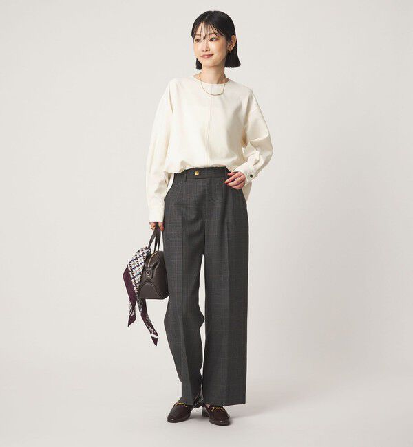 UNITED ARROWS green label relaxing「fleurie(フルリー) バック ボタン プルオーバー ブラウス」|シャツ・ブラウス|