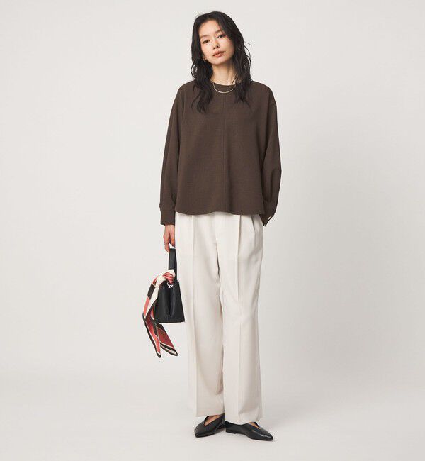 UNITED ARROWS green label relaxing「fleurie(フルリー) バック ボタン プルオーバー ブラウス」|シャツ・ブラウス|