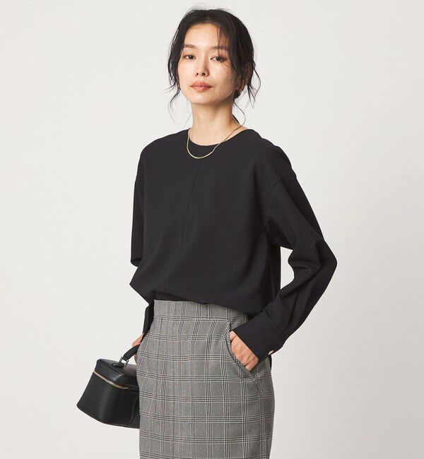 UNITED ARROWS green label relaxing「fleurie(フルリー) バック ボタン プルオーバー ブラウス」|シャツ・ブラウス|