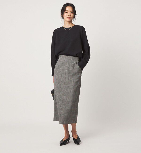 UNITED ARROWS green label relaxing「fleurie(フルリー) バック ボタン プルオーバー ブラウス」|シャツ・ブラウス|