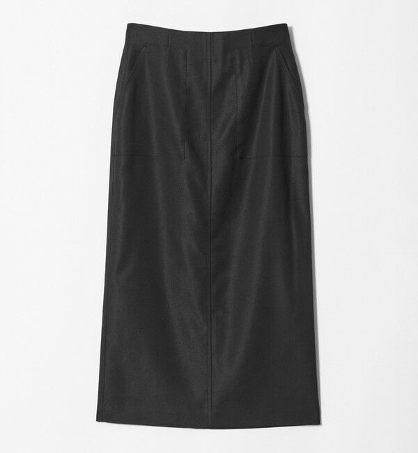 UNITED ARROWS green label relaxing「Daily Chic Iライン スリム スカート ストレッチ」|タイト|