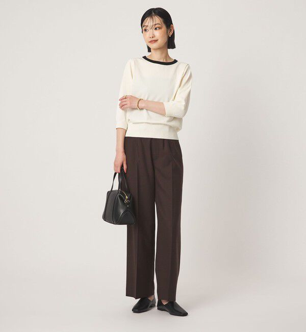 UNITED ARROWS green label relaxing「フォルム スリーブ プルオーバー ニット」|ニット・セーター|
