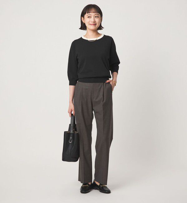 UNITED ARROWS green label relaxing「フォルム スリーブ プルオーバー ニット」|ニット・セーター|