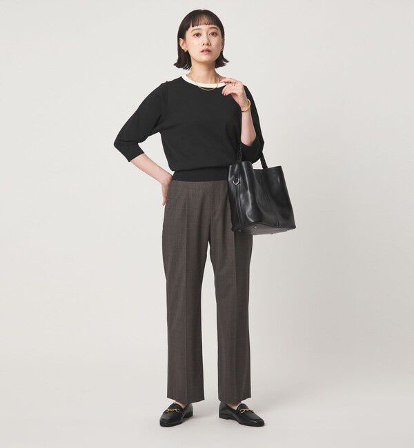 UNITED ARROWS green label relaxing「フォルム スリーブ プルオーバー ニット」|ニット・セーター|