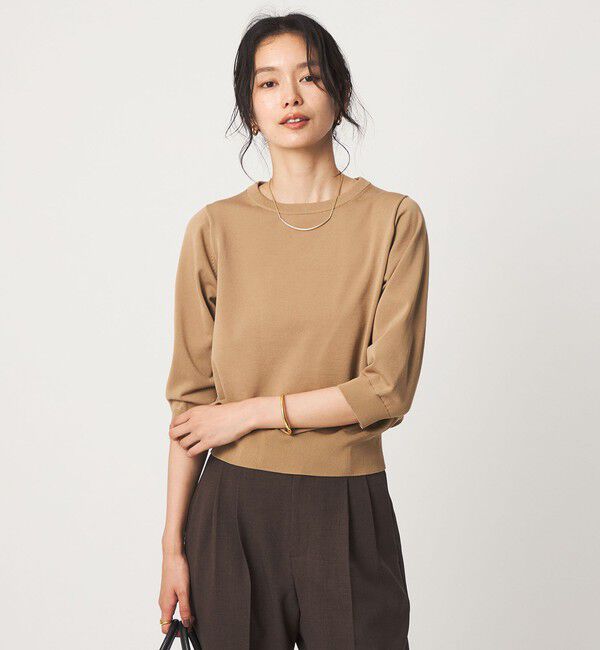 UNITED ARROWS green label relaxing「フォルム スリーブ プルオーバー ニット」|ニット・セーター|