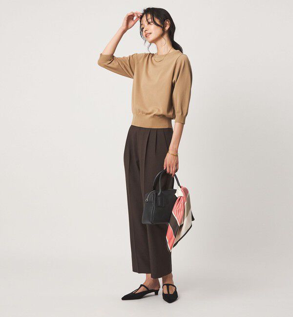 UNITED ARROWS green label relaxing「フォルム スリーブ プルオーバー ニット」|ニット・セーター|