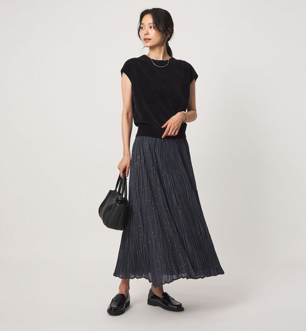 UNITED ARROWS green label relaxing「［size SHORT/TALLあり］ドット プリーツ スカート」|スカート|