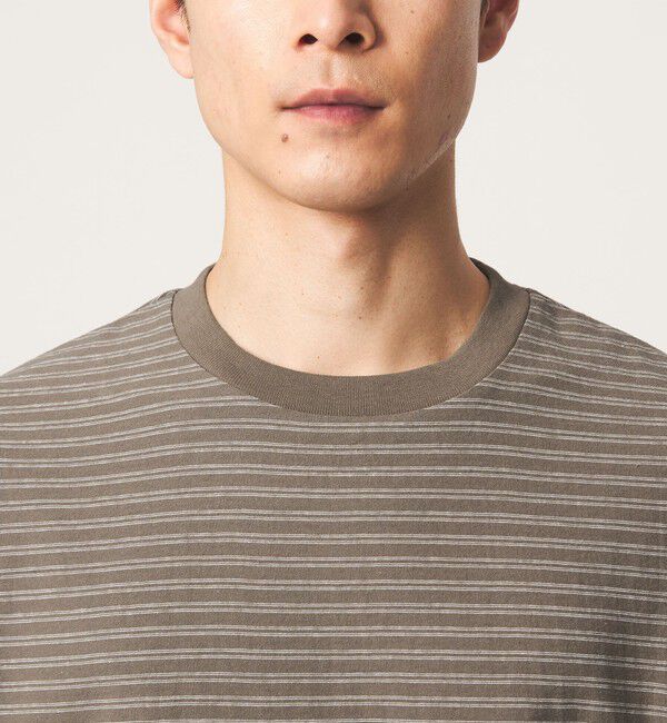 UNITED ARROWS green label relaxing「ラフ ボーダー クルーネック 長袖 Tシャツ」|Tシャツ・カットソー|