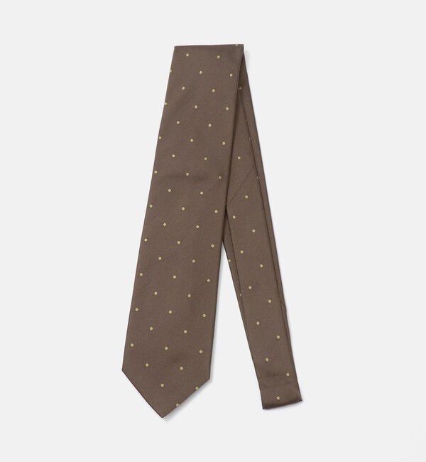 UNITED ARROWS green label relaxing「GLR JAPAN FUJI 8.0cm ドット ネクタイ」|ネクタイ・蝶ネクタイ|DK.BROWN