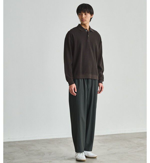UNITED ARROWS green label relaxing「ワッフル 長袖 ポロシャツ」|ポロシャツ|