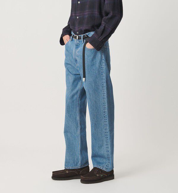 BEAUTY&YOUTH UNITED ARROWS「ハイツイスト フェード デニム パンツ クラシック NO.7」|チノ|LT.BLUE