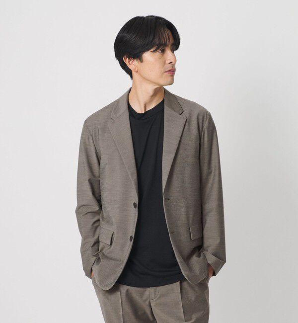 BEAUTY&YOUTH UNITED ARROWS「MIXED-WOOL 2B コンフォート ジャケット タテヨコストレッチ ウォッシャブル セットアップ対応」|テーラードジャケット|