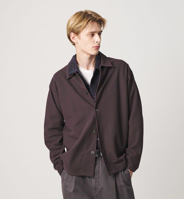 BEAUTY&YOUTH UNITED ARROWS「＜LACOSTE for BEAUTY&YOUTH＞ ワントーン シャツ ジャケット」|カーディガン|MD.BROWN