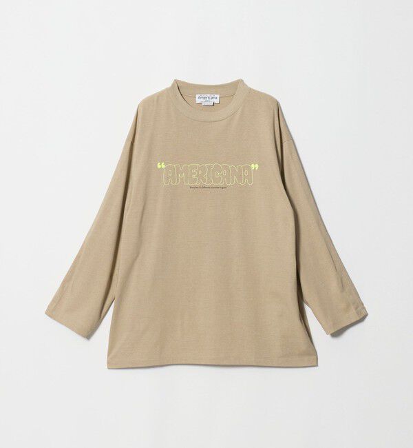 BEAUTY&YOUTH UNITED ARROWS「＜Americana＞プリント チュニックTシャツ」|Tシャツ・カットソー|BEIGE