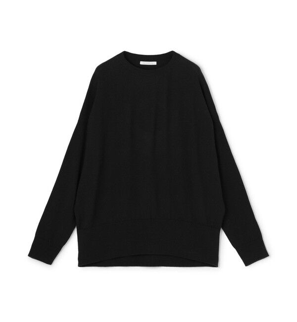 GALERIE VIE「【WEB先行予約】ソフトウーステッドウール クルーネックプルオーバー」|ニット・セーター|19 ブラック