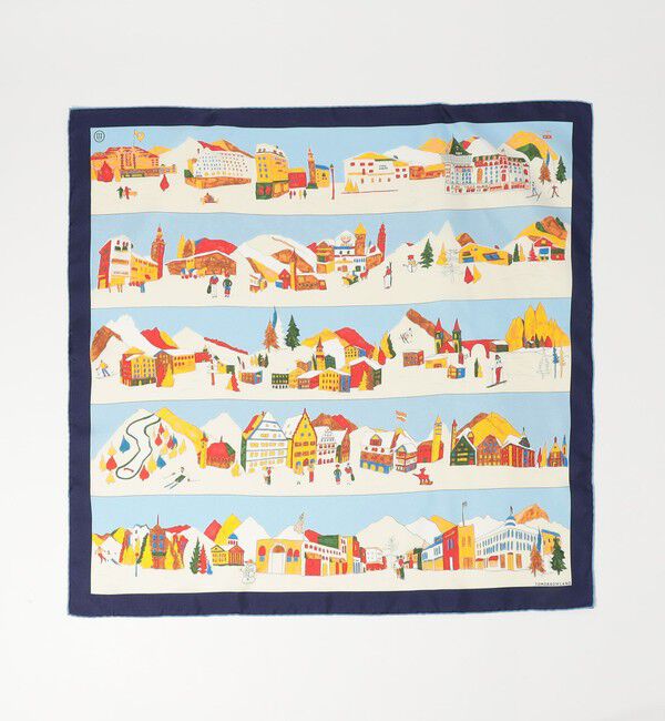 TOMORROWLAND GOODS「ATELIER TOMORROW WINTER MOUNTAIN シルクスカーフ」|バンダナ・スカーフ|