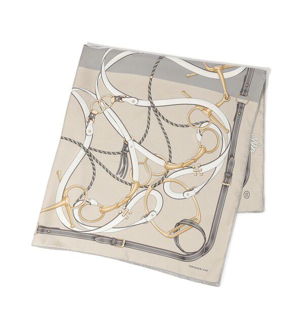 TOMORROWLAND GOODS「ATELIER TOMORROW BELT シルクスカーフ」|バンダナ・スカーフ|14 グレー系