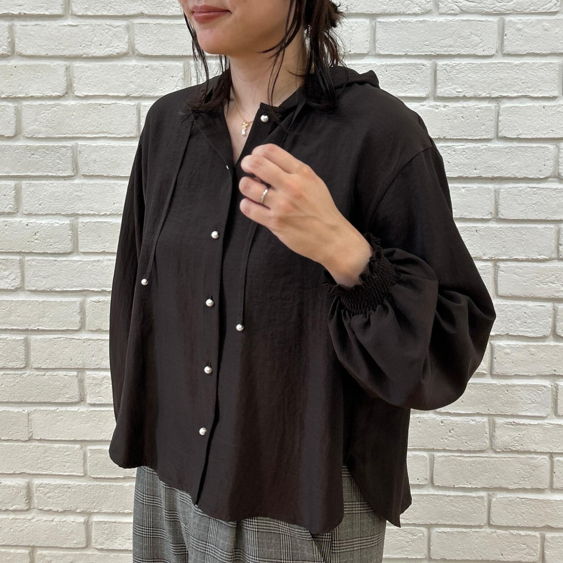 Couture broach「【大人可愛いフーディー】愛されシアーシャツ」|シャツ・ブラウス|