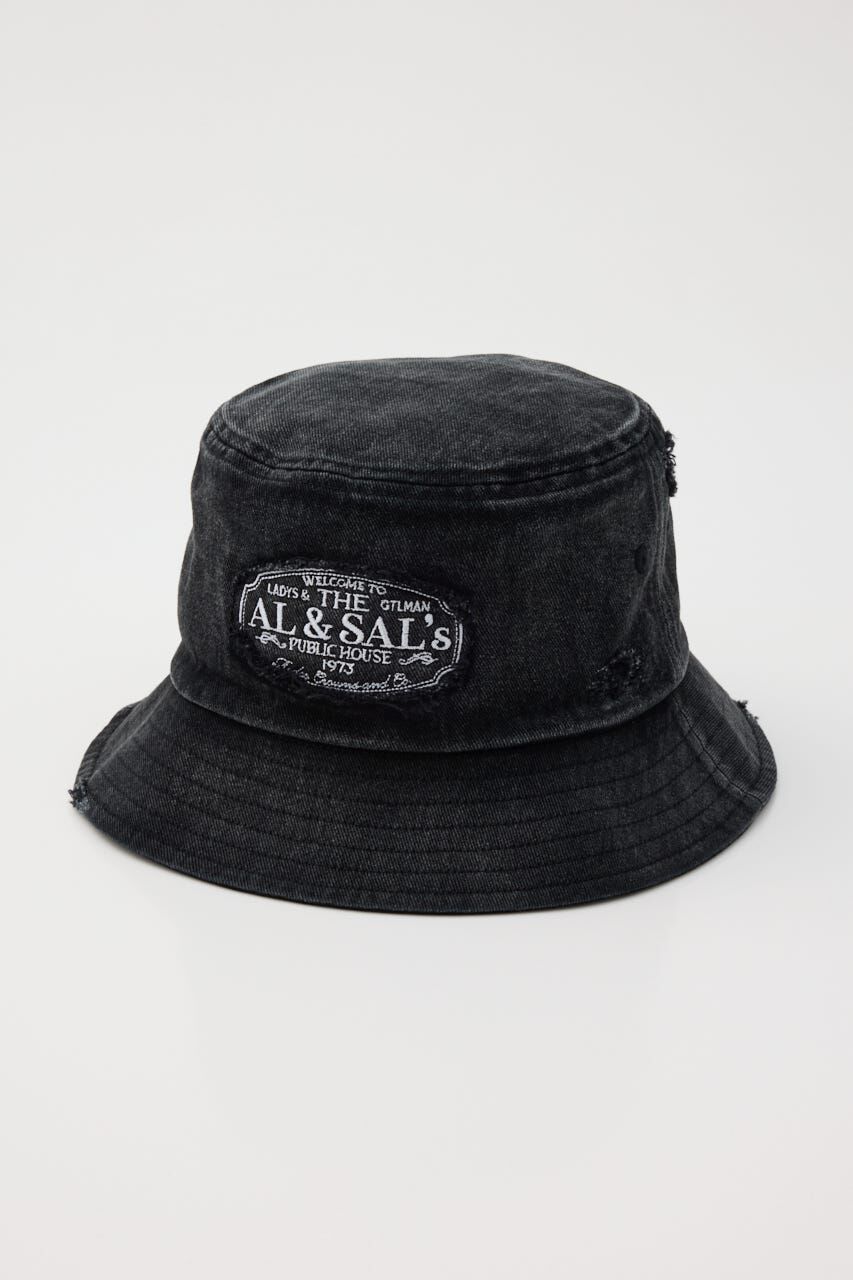 RODEO CROWNS「ダメージパッチハット」|その他|BLK