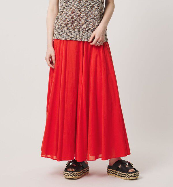 UNITED ARROWS「【一部別注】＜MARIHA＞夜風のスカート」|スカート|RED