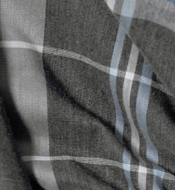 UNITED ARROWS「チェック リボン カットジャガード ブラウス」|シャツ・ブラウス|