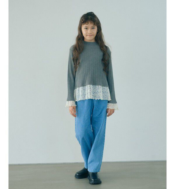 UNITED ARROWS green label relaxing「ドット ガールズ デニム / キッズ 100cm-160cm」|チノ|