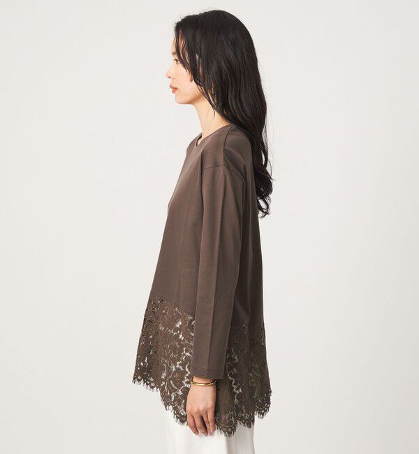 UNITED ARROWS green label relaxing「レース イレヘム プルオーバー カットソー」|Tシャツ・カットソー|