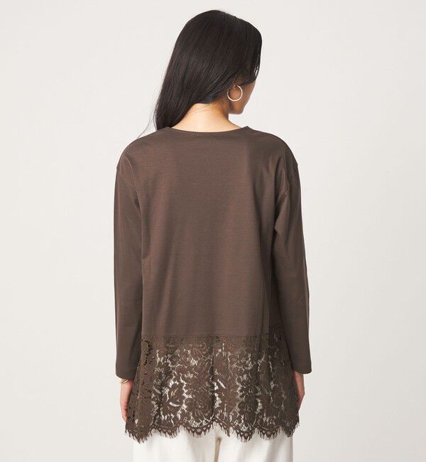 UNITED ARROWS green label relaxing「レース イレヘム プルオーバー カットソー」|Tシャツ・カットソー|