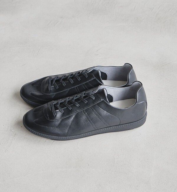 UNITED ARROWS green label relaxing「【別注】＜GERMAN TRAINeR＞ ジャーマントレーナーアンライニング スニーカー」|スニーカー|BLACK