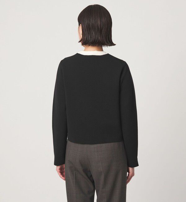 UNITED ARROWS green label relaxing「フォルム ノーカラー ニット カーディガン」|カーディガン|