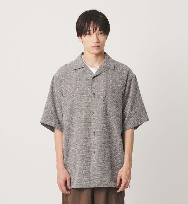 NICE WEATHER「＜NICE WEATHER＞チェックオーバー ショートスリーブ シャツ」|シャツ・ブラウス|