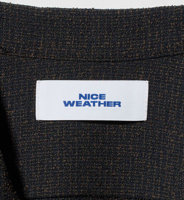 NICE WEATHER「＜NICE WEATHER＞チェックオーバー ショートスリーブ シャツ」|シャツ・ブラウス|