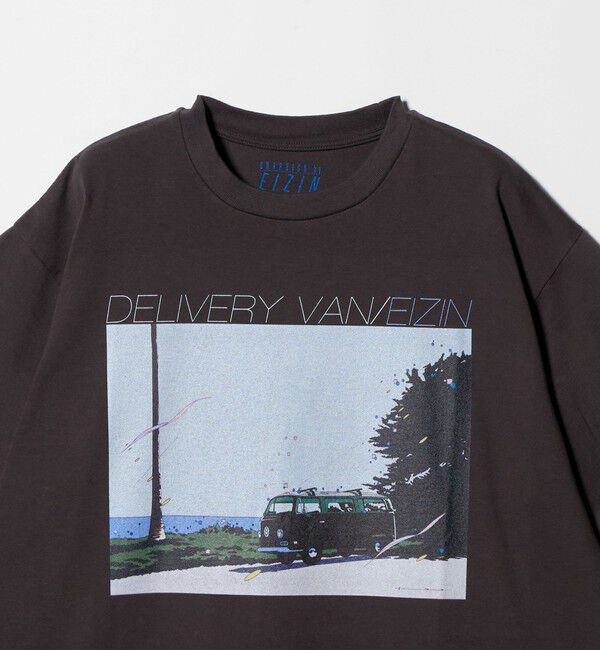 BEAUTY&YOUTH UNITED ARROWS「【別注】＜EIZIN SUZUKI＞DELIVERY VAN プリント Tシャツ」|Tシャツ・カットソー|