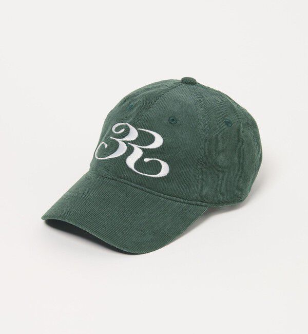 ER「＜ER＞コーデュロイ ロゴ キャップ」|ハット|DK.GREEN